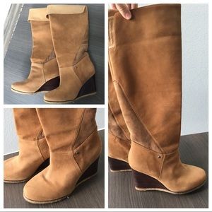 Ugg Ravenna Boot - Tall Leather Wedge Boot